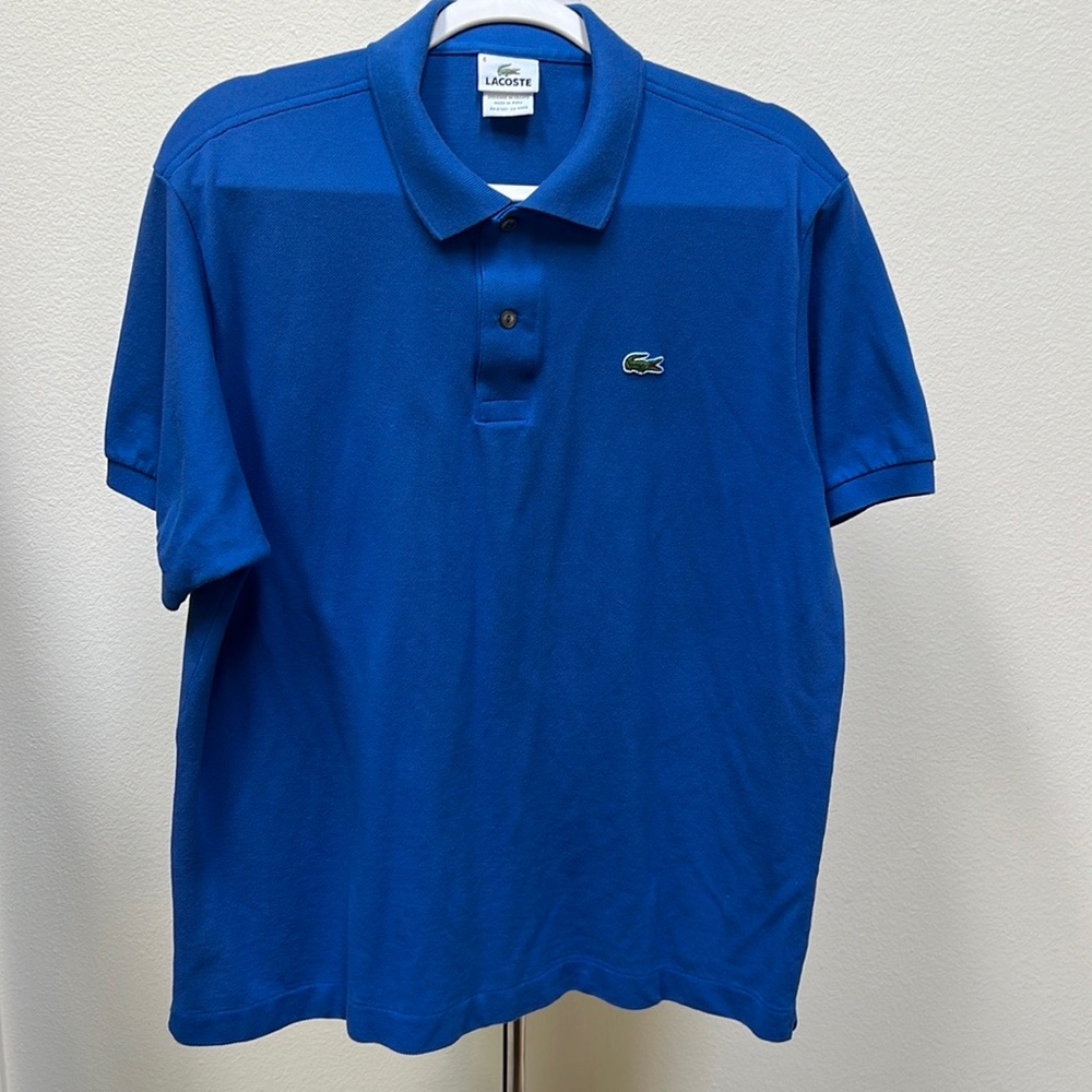 Lacoste Blue Polo Shirt Mens Sz FR 6 / US Large